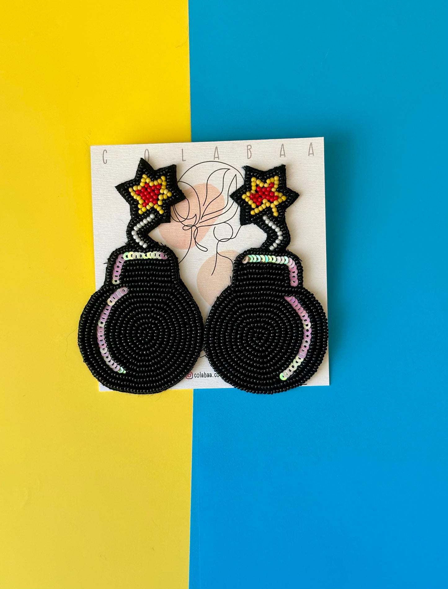 Bomb Beaded Earrings