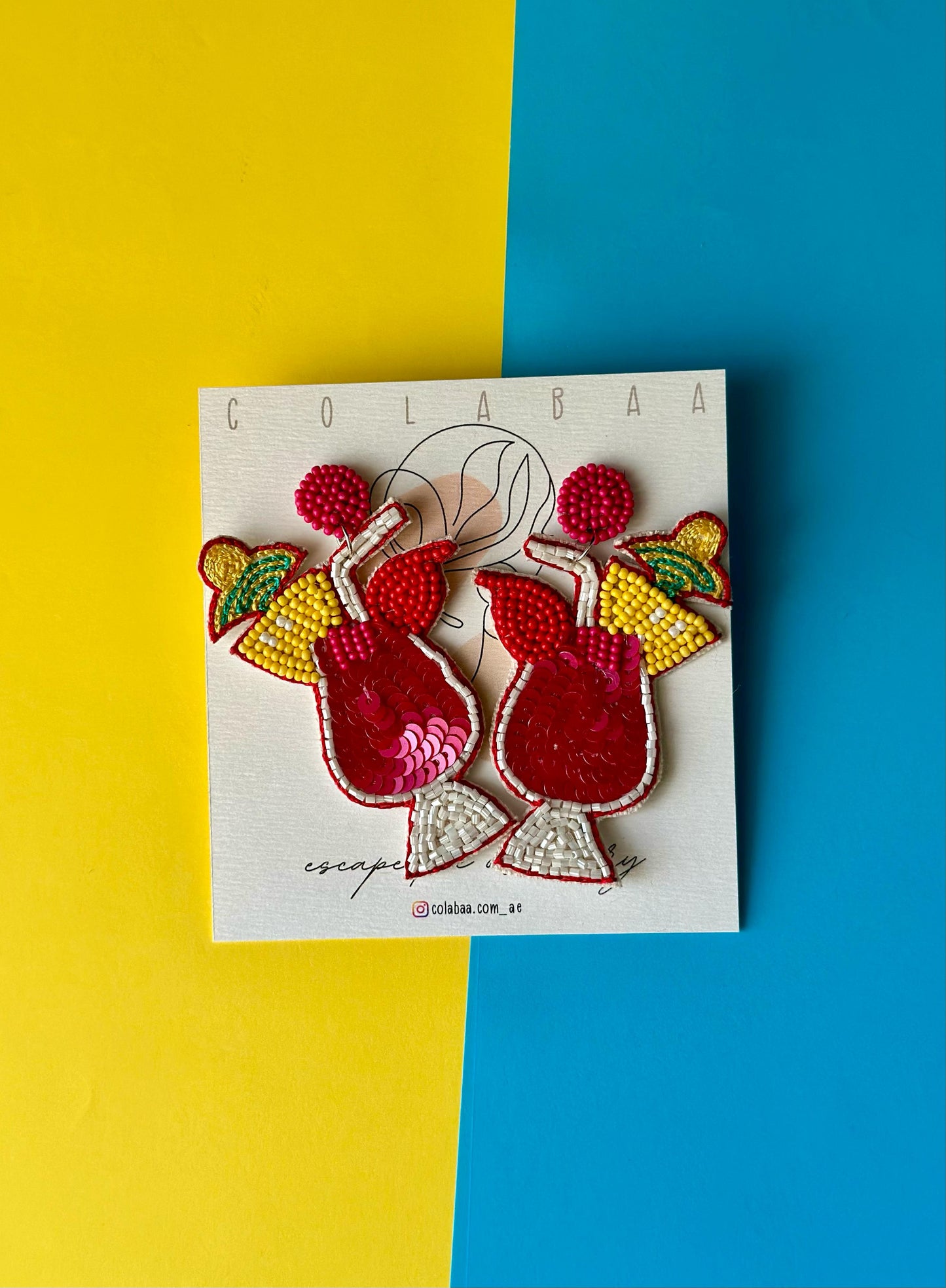 Beaded Drinks Earrings