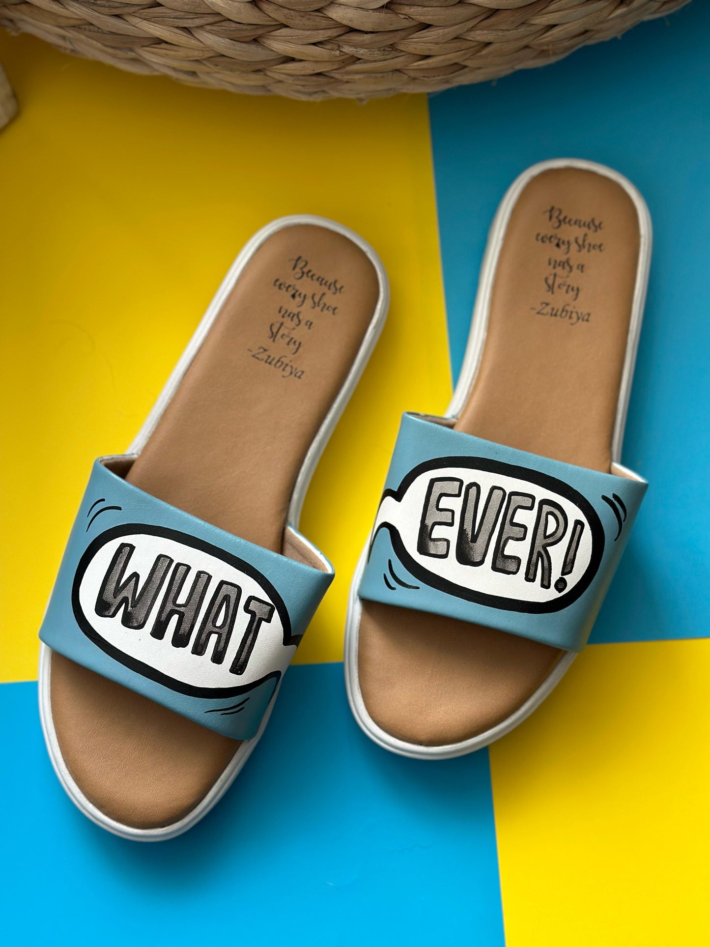Whatever Handpainted Footwear-White Base