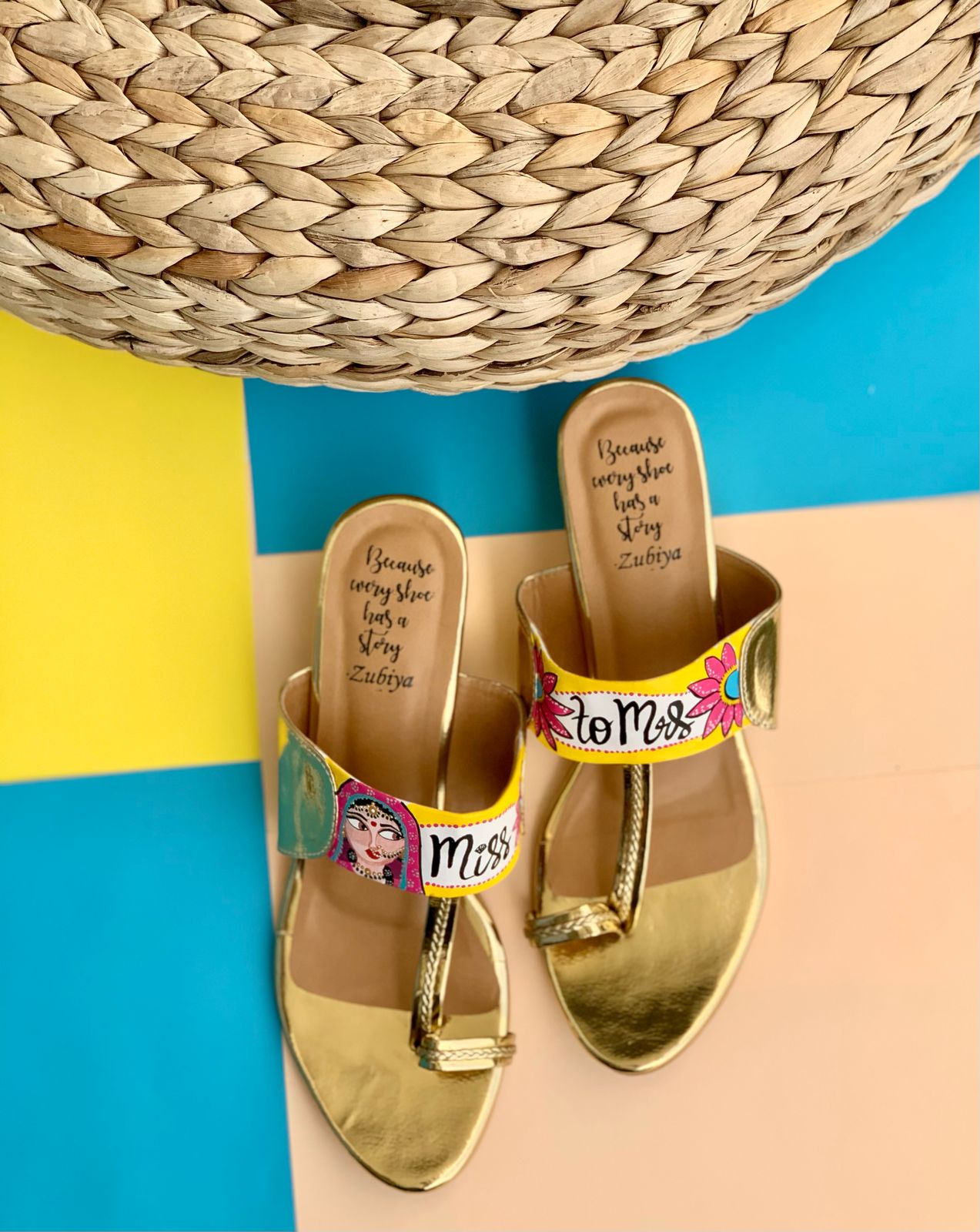 Miss to Mrs Gold Heels
