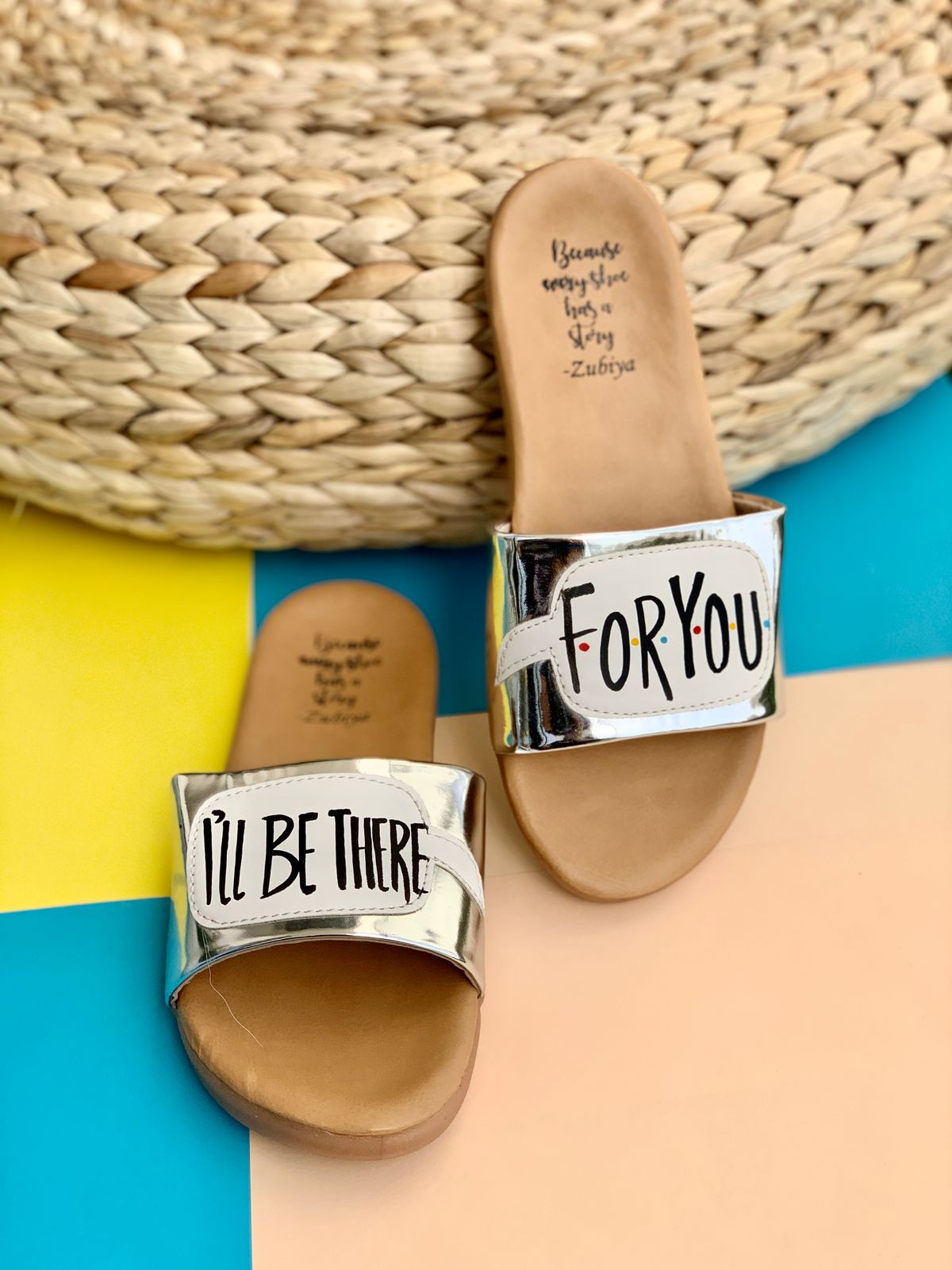 Friends Handpainted Footwear-Brown Base