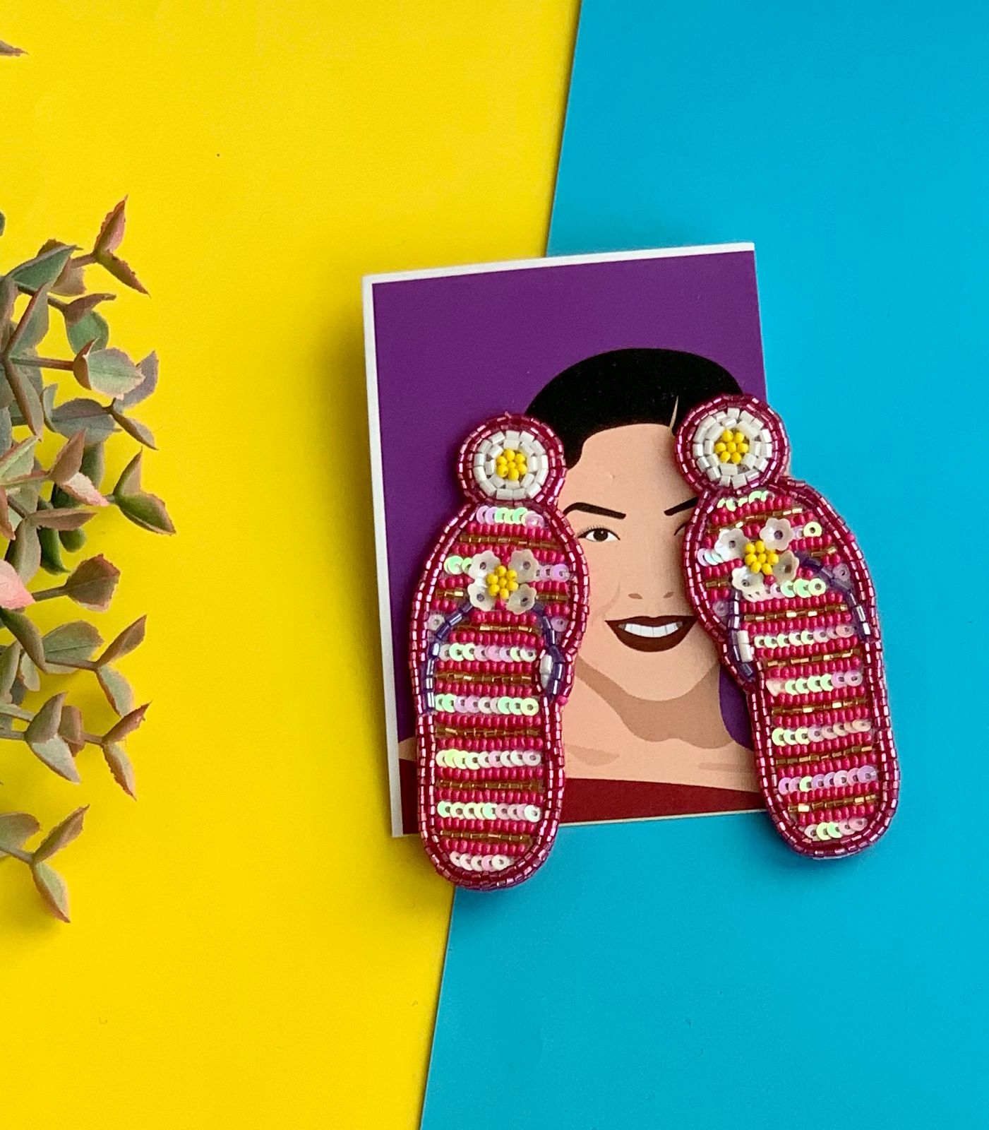Flying Chappal Earrings