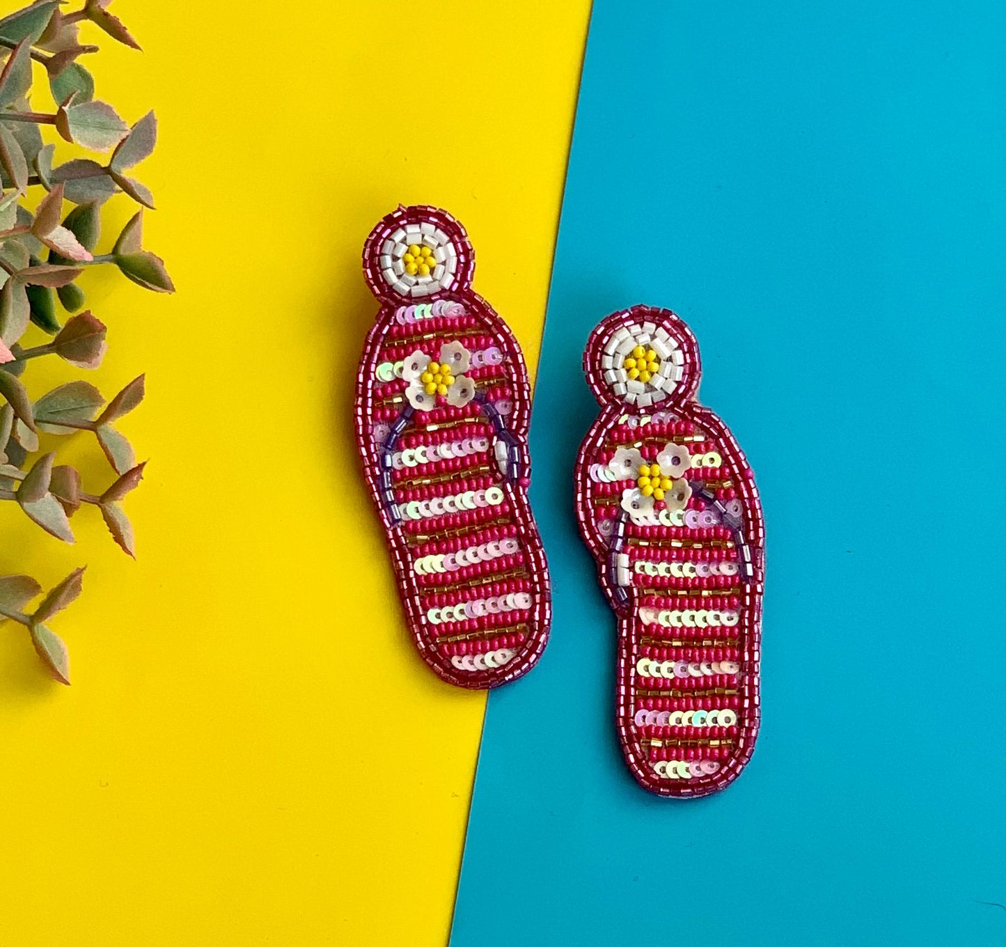 Flying Chappal Earrings