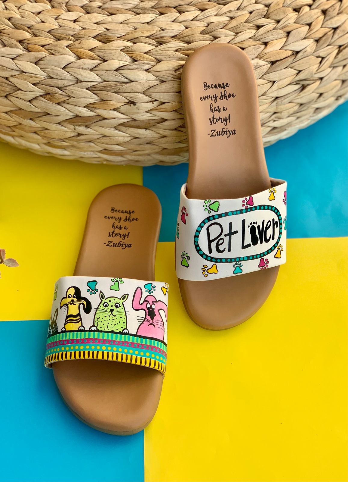 Pet Lover Brown Base Slides