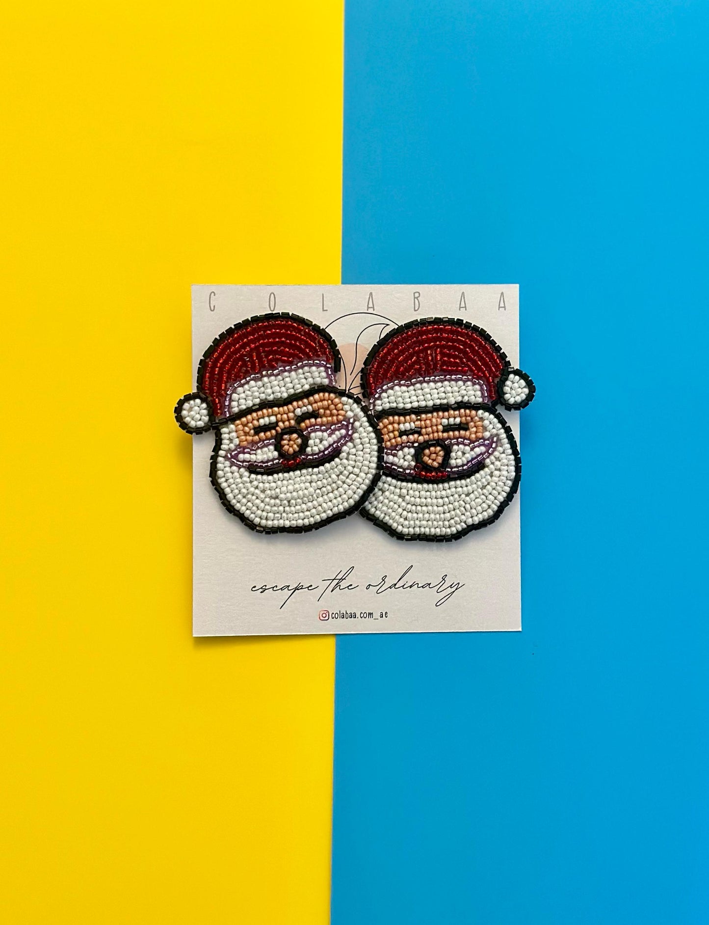 Santa Beaded Earrings