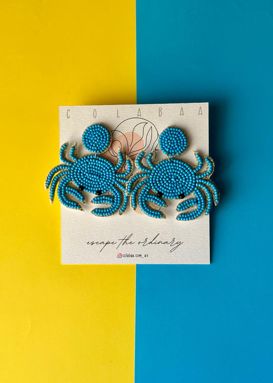 Crab Beaded Earrings