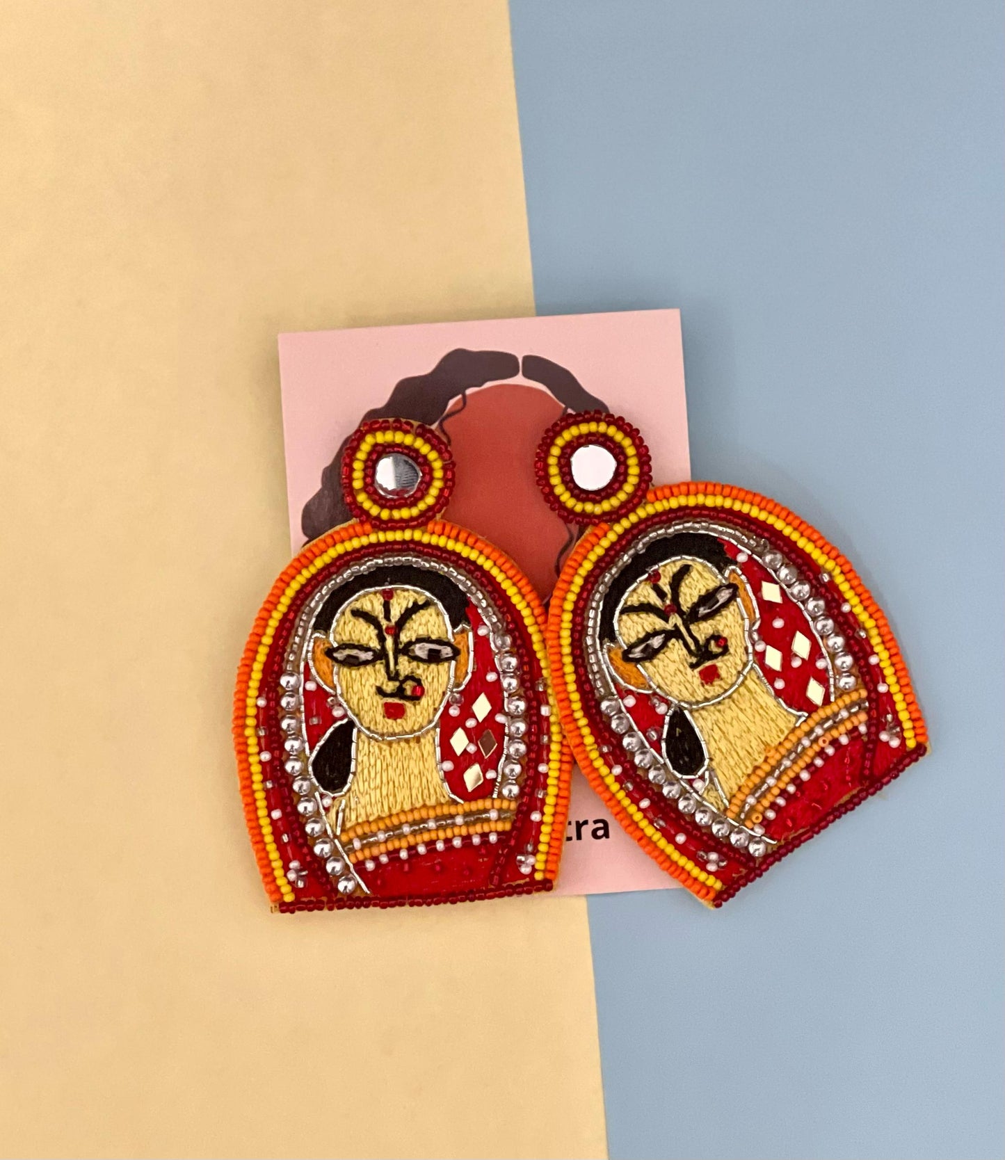 Woman Beaded Earrings