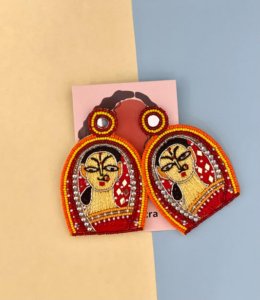 Woman Beaded Earrings