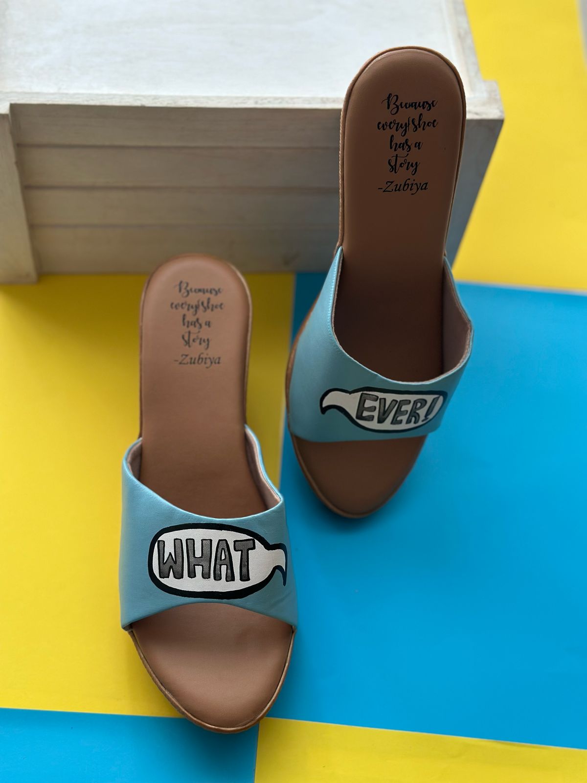 Whatever Blue Wedges