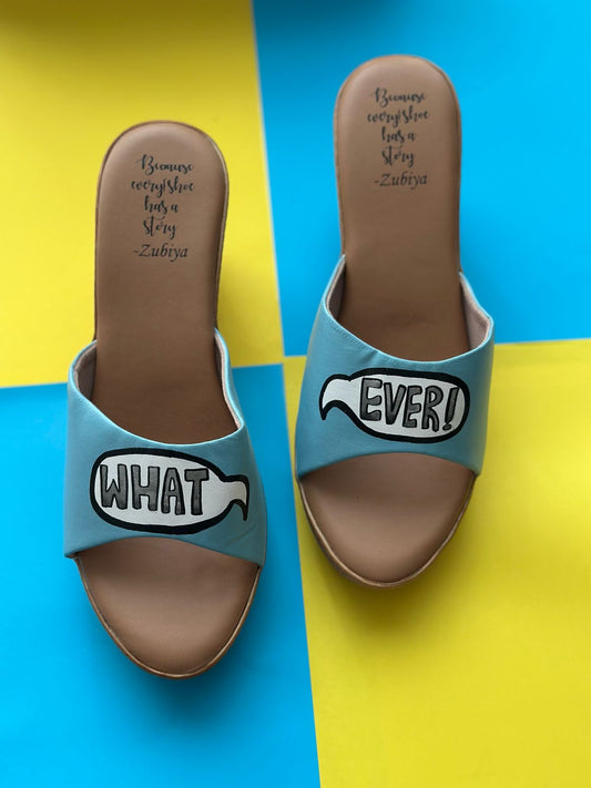 Whatever Blue Wedges