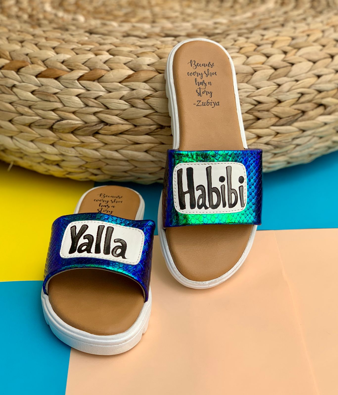 Yalla Habibi Holographic-White Base