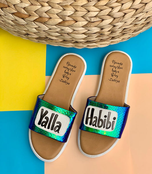 Yalla Habibi Holographic-White Base