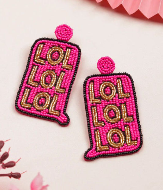 LOL Multicolour Beaded Earrings