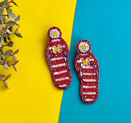 Flying Chappal Earrings