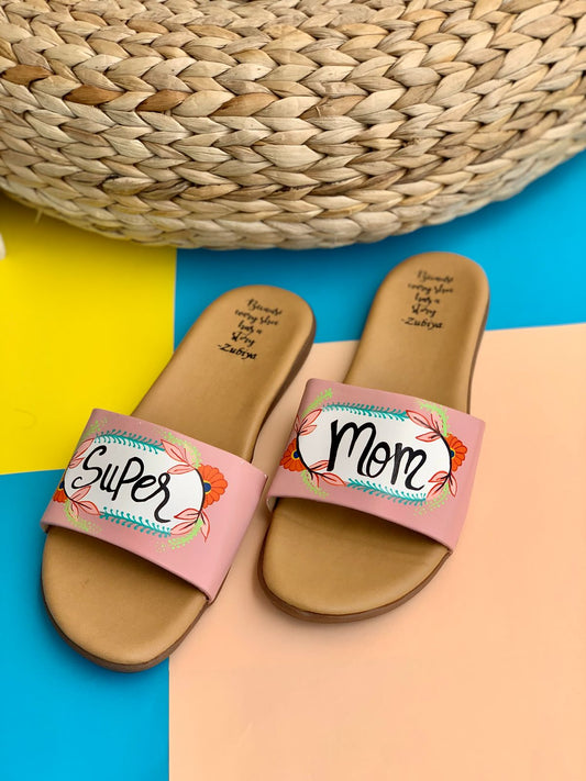 Super Mom Floral Brown Base Slide