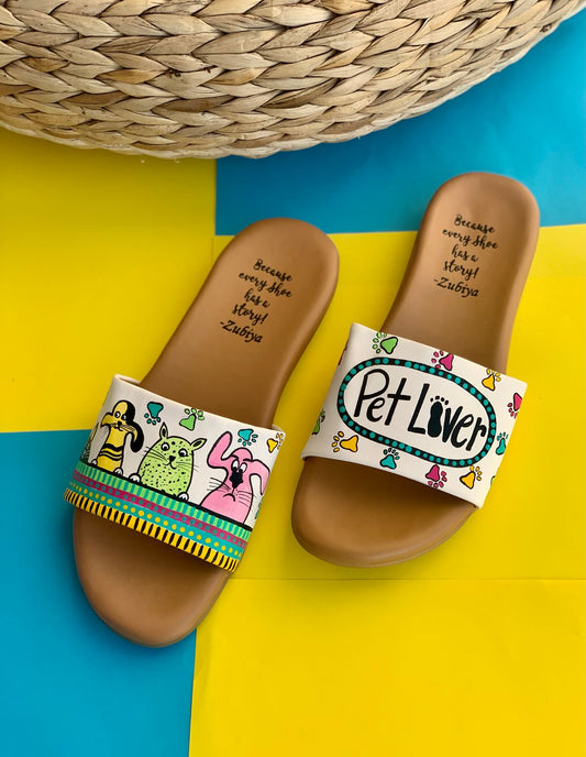 Pet Lover Brown Base Slides